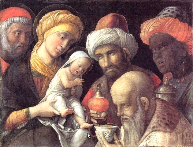 Andrea Mantegna, Adorazione dei Magi, 1497 - 1500,  The J. Paul Getty Museum, Los Angeles