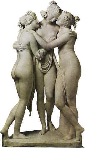 Le TRE GRAZIE del CANOVA .